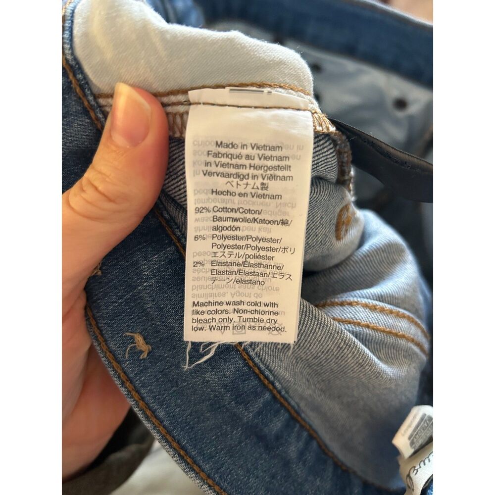 Madewell Cali Demi‎ Boot High-Rise Jeans in Dark Blue Wash Size 28T - Picture 9 of 9